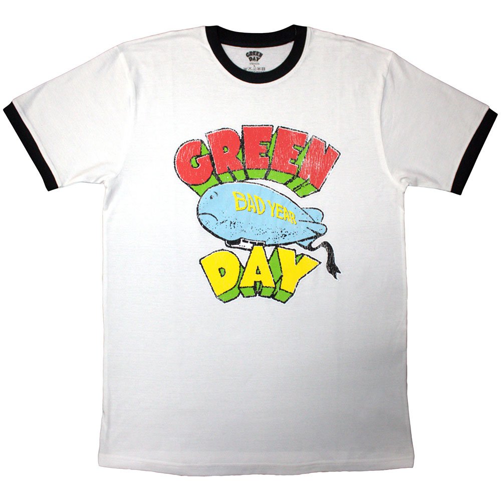 Green Day - Bad Year Blimp Heren Tshirt - Wit